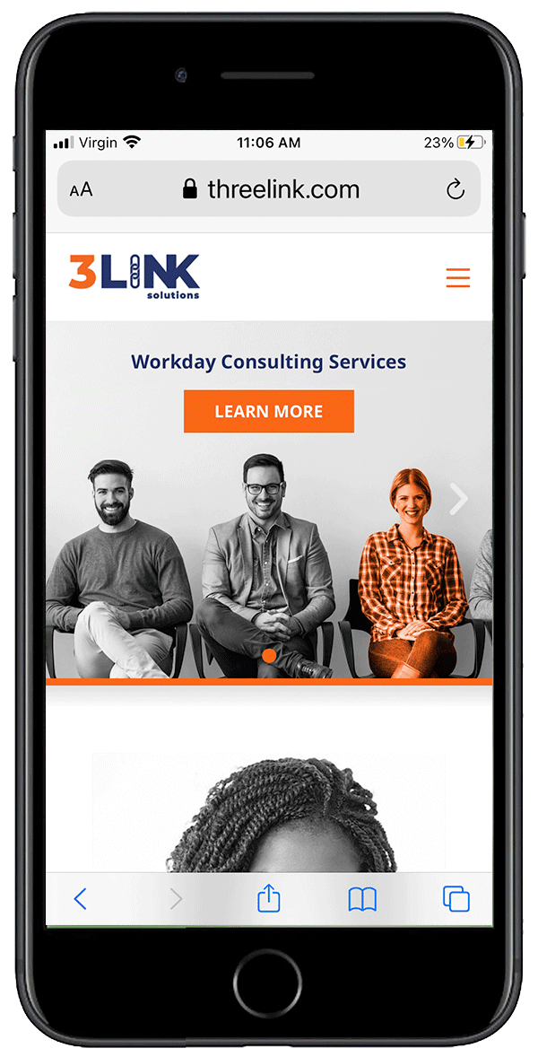 Three Link Workday Solutions, threelink.com, 3 Links Solutions , Website Design, complex website, wordpress site, digital design, website designer, mobile designer, responsive design, mobile-first design, animated gif, animation
